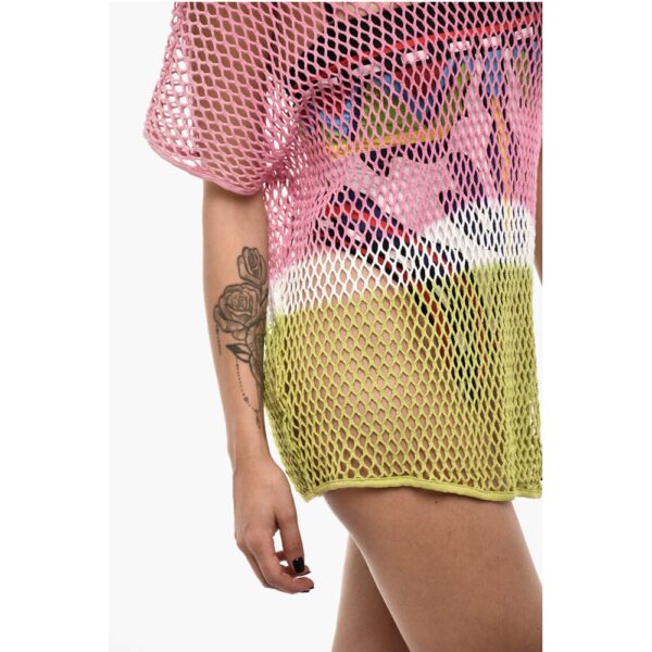 Dsquared² Gradient Effect Openwork Beach Cover-up Dress - Image 3