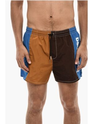 Dsquared² Logoed Color Block Swim Shorts