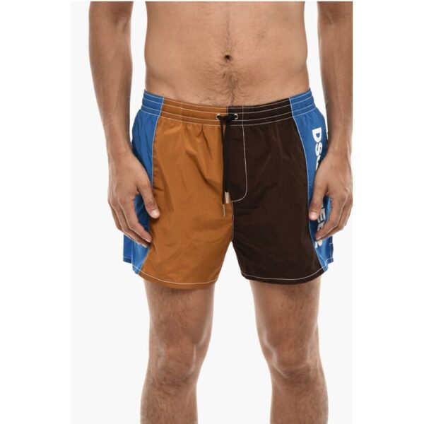 Dsquared² Logoed Color Block Swim Shorts