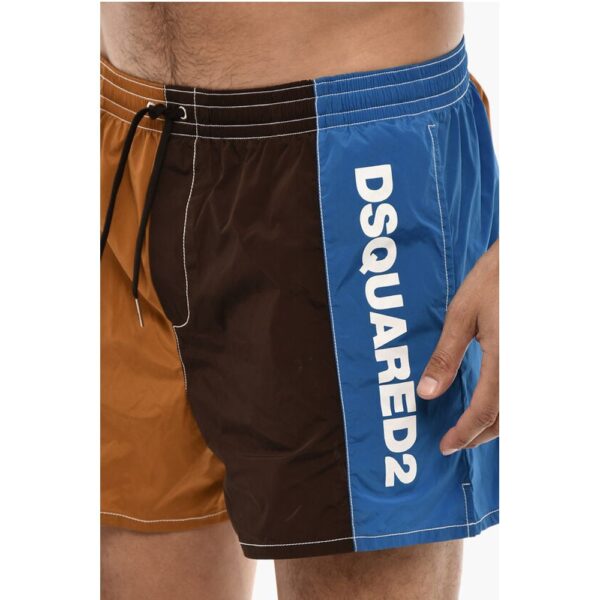 Dsquared² Logoed Color Block Swim Shorts - Image 3