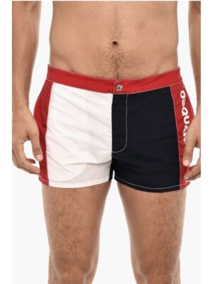 Dsquared² Color Block Swim Shorts with Side Logo