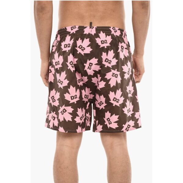 Dsquared² Allover Logo Printed Swim Shorts - Image 2