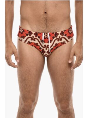 Dsquared² Floral Motif Slip Swimsuit