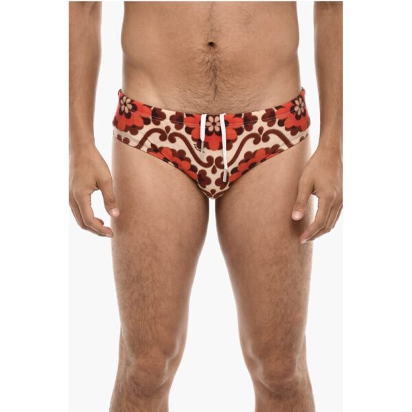 Dsquared² Floral Motif Slip Swimsuit