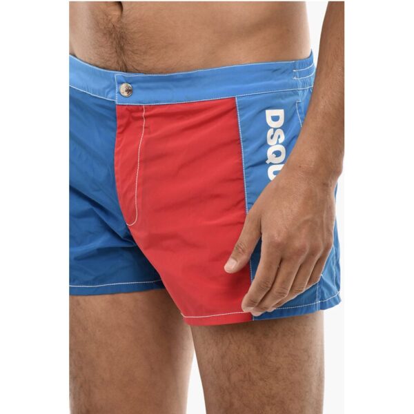 Dsquared² Two-Tone Swim Shorts with Side Logo - Image 3