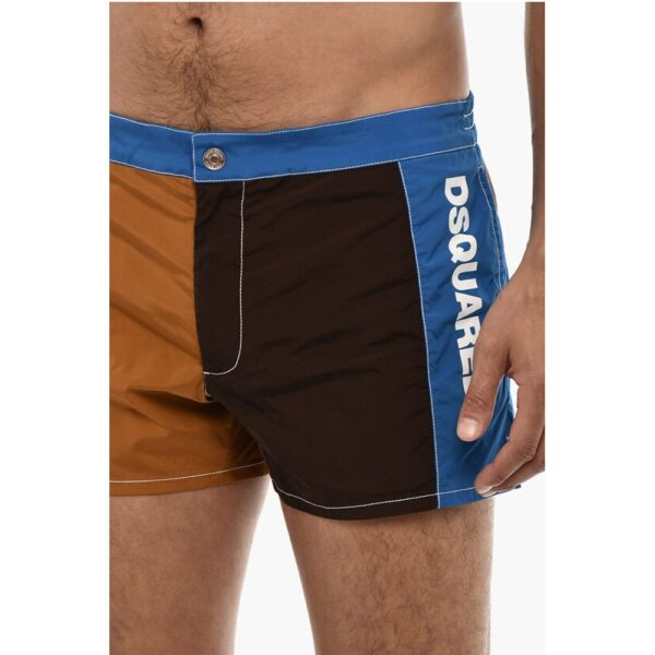 Dsquared² Color Block Swim Shorts with Side Logo - Image 3