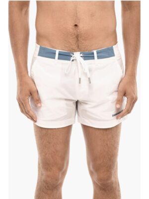Dsquared² Contrasting Bands MIDI Swim Shorts