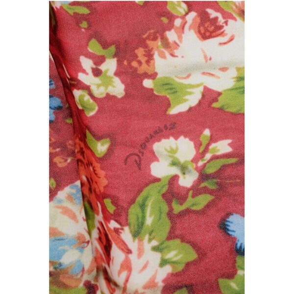 Dsquared² Floral Patterned Lightweight Fabric Foulard - Image 3