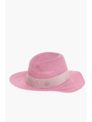 Maison Michel Hemp Fedora with Gros-grain Ribbon