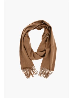 Destin Solid Color Cashmere BIVER Scarf with Fringes