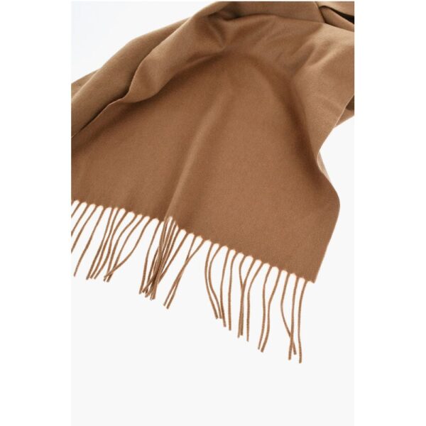 Destin Solid Color Cashmere BIVER Scarf with Fringes - Image 2