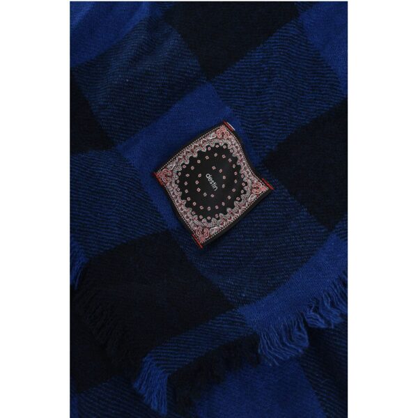 Destin Checked Scarf with Fringes - Image 2
