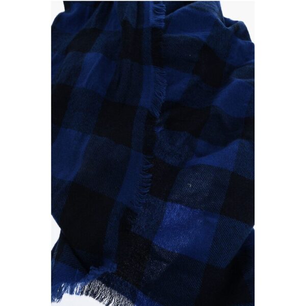 Destin Checked Scarf with Fringes - Image 3
