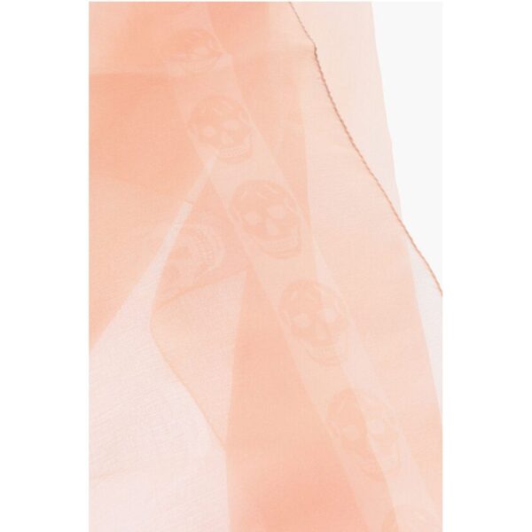 Alexander McQueen Silk Solid Color Foulard - Image 3