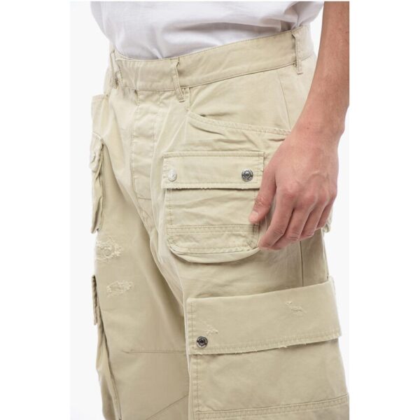 Dsquared² Cargo MULTIPOCKETS Pants With Distressed Effect - Image 3