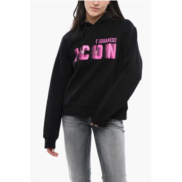Dsquared² Brushed Cottton BLURRED ICON Hoodie