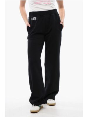 Dsquared² Fleece Cotton ICON MINI Straight Fit Sweatpants
