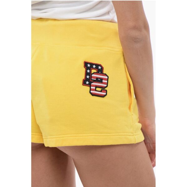 Dsquared² Brushed Cotton Shorts with Logo Patch - Image 3