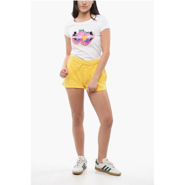 Dsquared² Brushed Cotton Shorts with Logo Patch - Image 4
