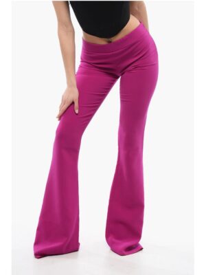 Dsquared² High-waisted Flared Fit Pants with Side Zip