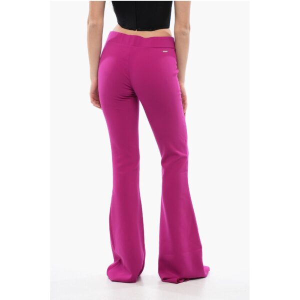 Dsquared² High-waisted Flared Fit Pants with Side Zip - Image 2