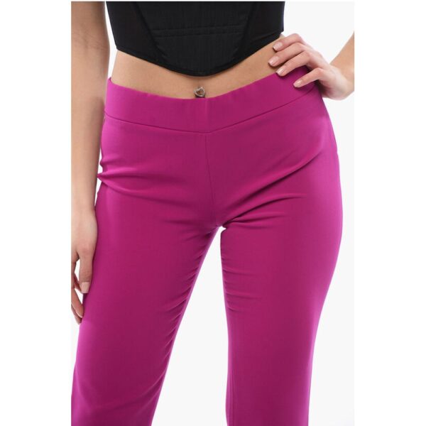 Dsquared² High-waisted Flared Fit Pants with Side Zip - Image 3