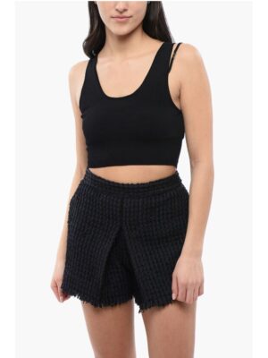 Dsquared² Knitted PIXELED ICON Crop Top