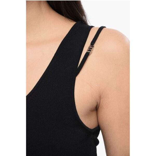 Dsquared² Knitted PIXELED ICON Crop Top - Image 3