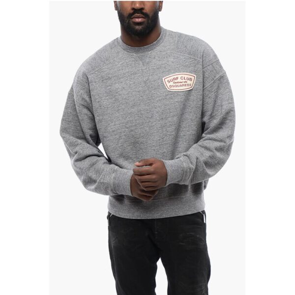 Dsquared² Cipro Fit Brushed Cotton SURF CLUB Crewneck Sweater