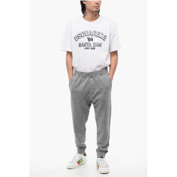 Dsquared² Brushed Cotton Melange Joggers - Image 4