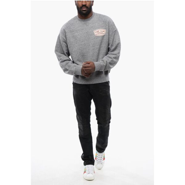 Dsquared² Cipro Fit Brushed Cotton SURF CLUB Crewneck Sweater - Image 4