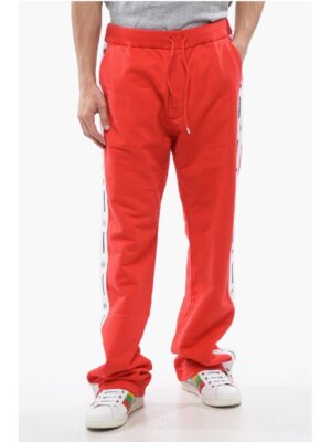 Dsquared² Brubs Fit Brushed Cotton Joggers With Contrasting Bands