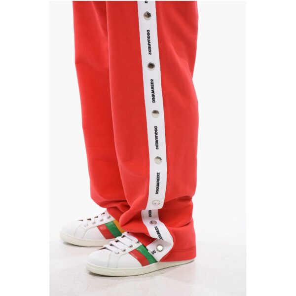 Dsquared² Brubs Fit Brushed Cotton Joggers With Contrasting Bands - Image 3