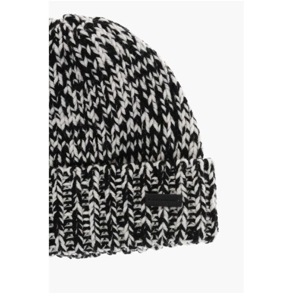 Saint Laurent Two-Tone Wool Beanie - Image 2