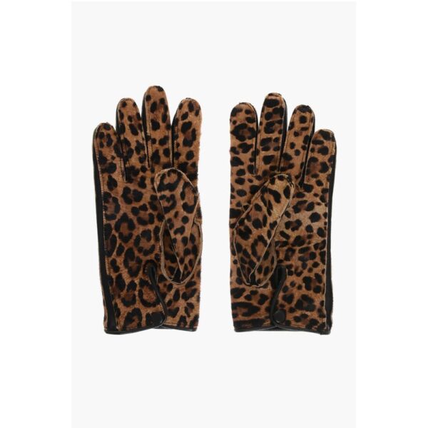 Maison Margiela MM14 Animal Motif Leather Glovers - Image 3