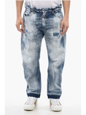 Dsquared² Distressed Effect BIG BROTHER Stone Washed Jeans 19 cm