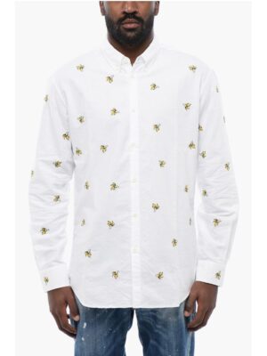 Dsquared² Button-Down Shirt With Banana Embroidery