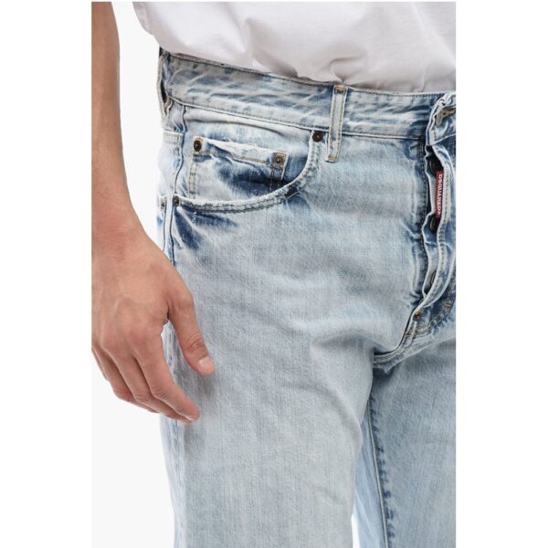 Dsquared² Distressed Effect 642 Light Washed Jeans 19 cm - Image 3