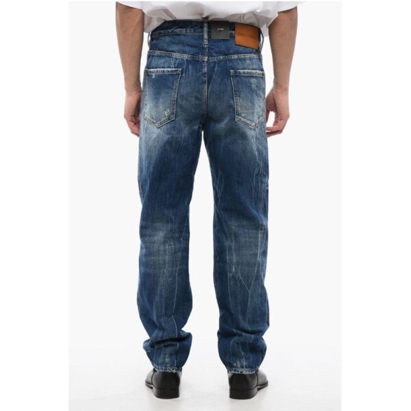 Dsquared² Distressed Effect 642 Mid Washed Jeans 20 cm - Image 2