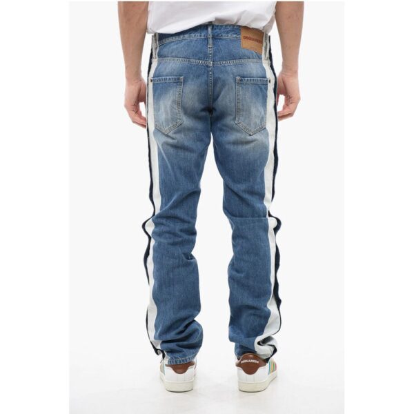 Dsquared² Cool Guy STRIPPER Jeans With Side Buttons 18 cm - Image 2