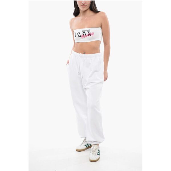Dsquared² Printed Embroidered ICON DARLING Tube Top - Image 4