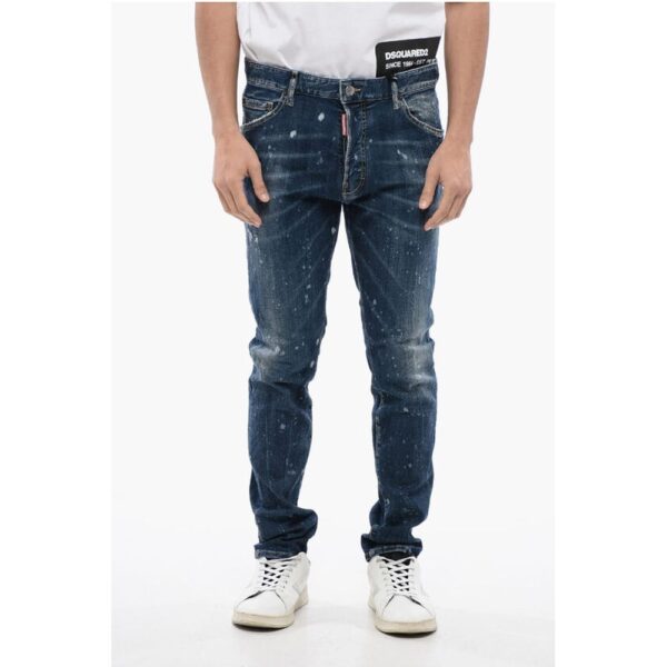 Dsquared² Distressed Cool Guy Denims with Dark Wash