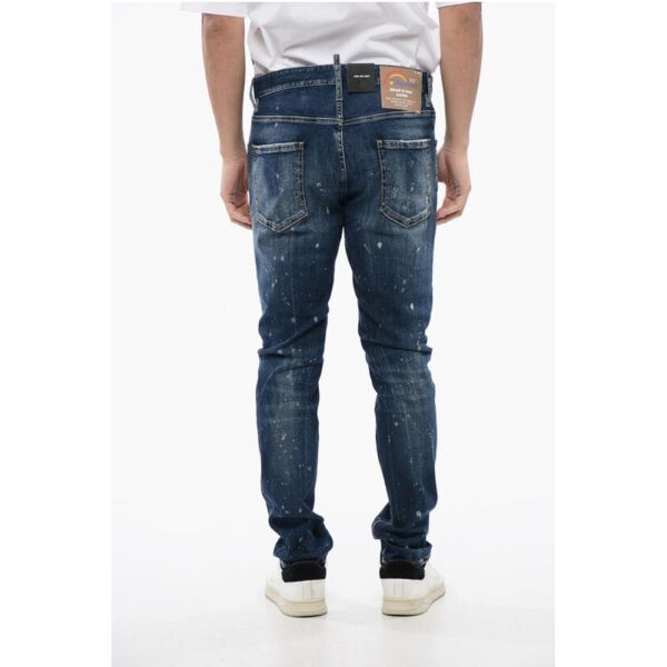 Dsquared² Distressed Cool Guy Denims with Dark Wash - Image 2