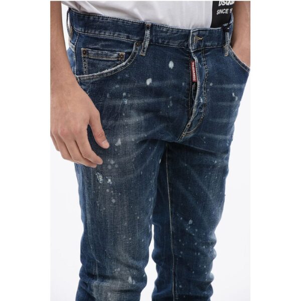 Dsquared² Distressed Cool Guy Denims with Dark Wash - Image 3