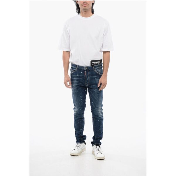 Dsquared² Distressed Cool Guy Denims with Dark Wash - Image 4
