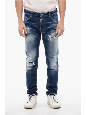 Dsquared² Distressed Cool Guy Denims with Dark Wash