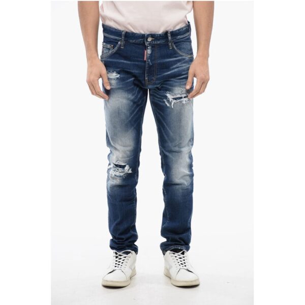 Dsquared² Distressed Cool Guy Denims with Dark Wash