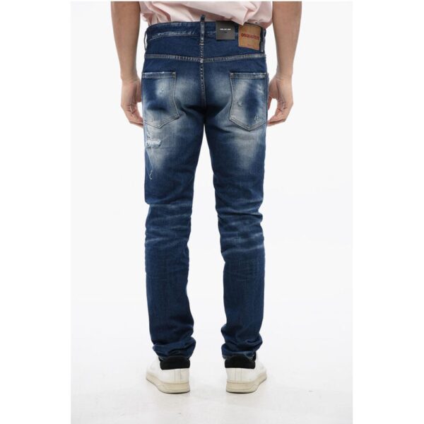 Dsquared² Distressed Cool Guy Denims with Dark Wash - Image 2