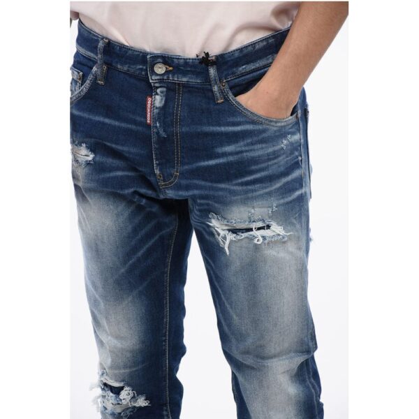 Dsquared² Distressed Cool Guy Denims with Dark Wash - Image 3