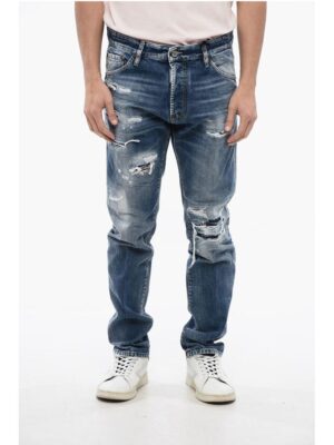 Dsquared² Cool Guy Fit Distressed Denims 17cm